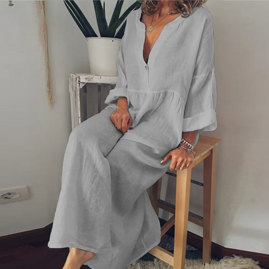 Natali - Linen Maxi Dress