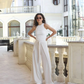 Isolde | Wide-Crop Linen Trousers