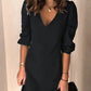 Jennilou - Casual dress with fixed V-neck