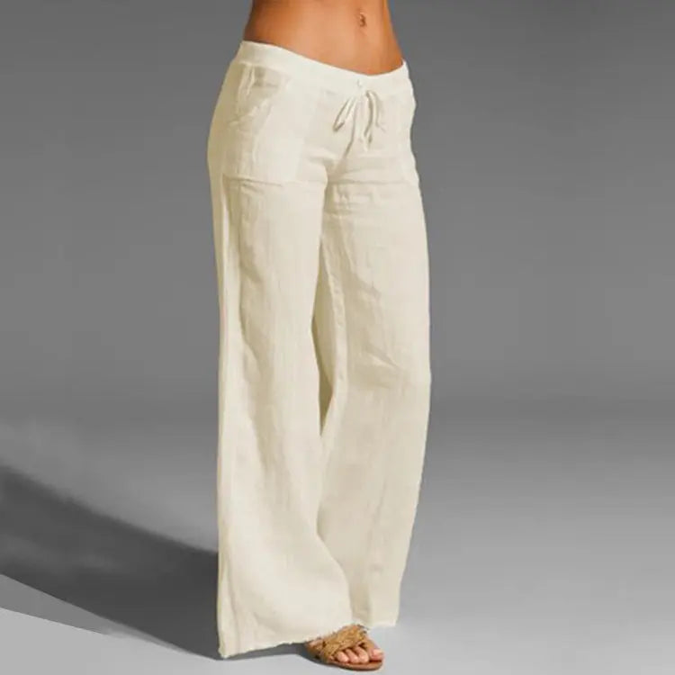 Women's Linen Casual Loose Summer Trousers Effortless Cool for Warm-Weather Days