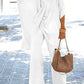 Rafaela - ASymmetrical V-neck Half sleeves Two-piece set