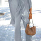 Rafaela - ASymmetrical V-neck Half sleeves Two-piece set