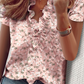 Lono | Simple Ruffled V-Neck Women's Blouse - Stylish & Elegant Top