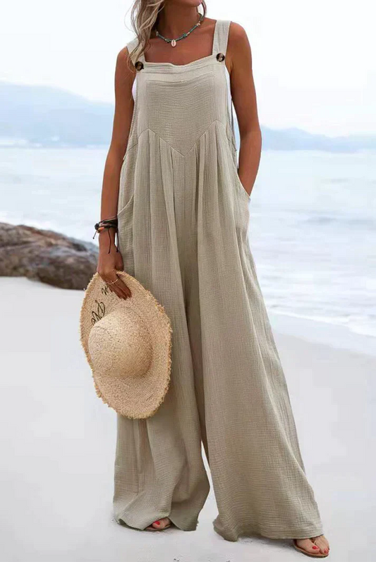 Cassandra - Casual Square Collar Jumpsuits