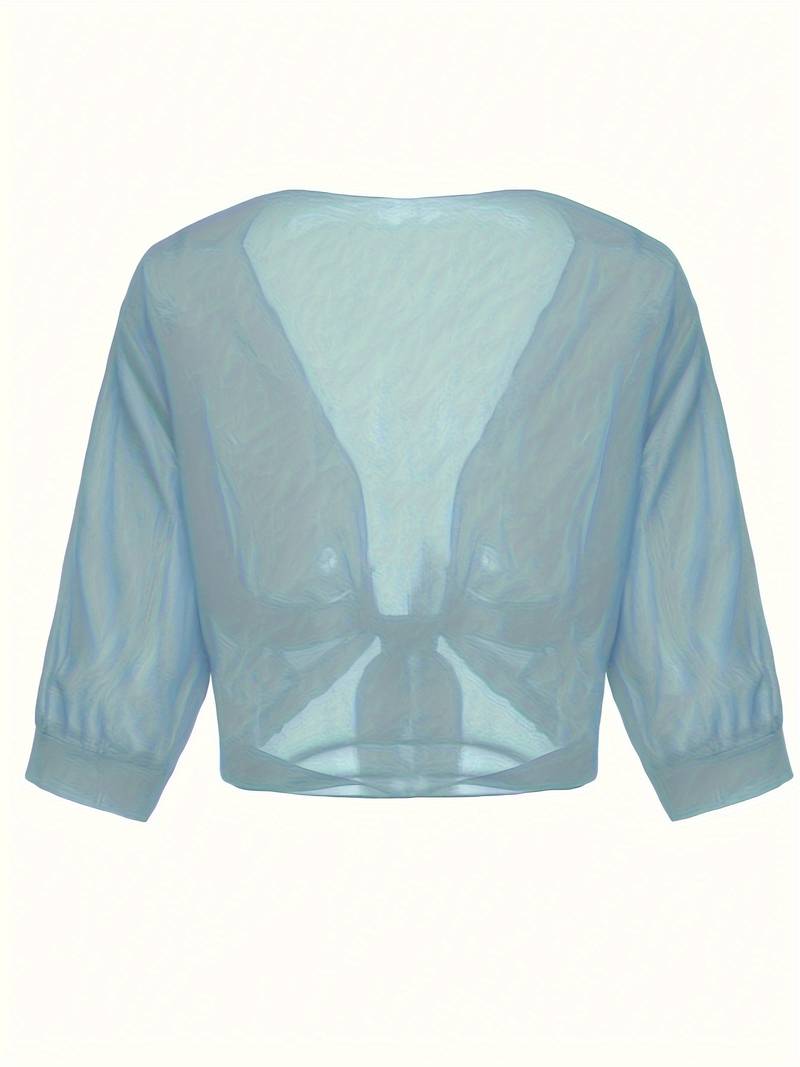 Olivia – blouse with open front for spring
