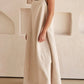 Connie - Fashionable linen maxi dress
