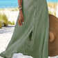 Princess - High waisted solid skirt with buckle and buttons