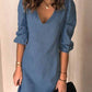 Jennilou - Casual dress with fixed V-neck