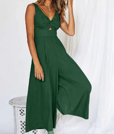 Corinne - V-neck and neckline jumpsuits
