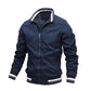 Daan | Sporty striped men's mid-season jacket