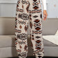 Marta - Joggers with Aztec pattern and sturdy bottom