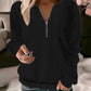 Annette - Plain sweater with zipper