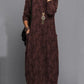 Adel - Long sleeve printed sack dress