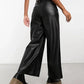 SleekEdge High-Waist Leather Pants for Women