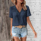 Wendy Lace Short Sleeve Blouse