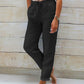 Evelien | Elastic linen trousers