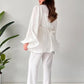 Antonia - Pleated flared top and pants