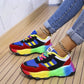 ActiveStep – Trendy Multicolor Sneakers with Platform Sole