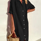 Nienke | Plain cotton shirt dress