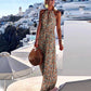 Women's Boho Maxi Dress – Sleeveless Summer Dress with Paisley Pattern and High Waist