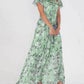 Lini - Floral dress with ruffle sleeves