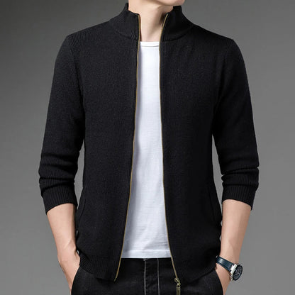 Jens AutumnKnit Vest - Slimfit Vest with Zipper