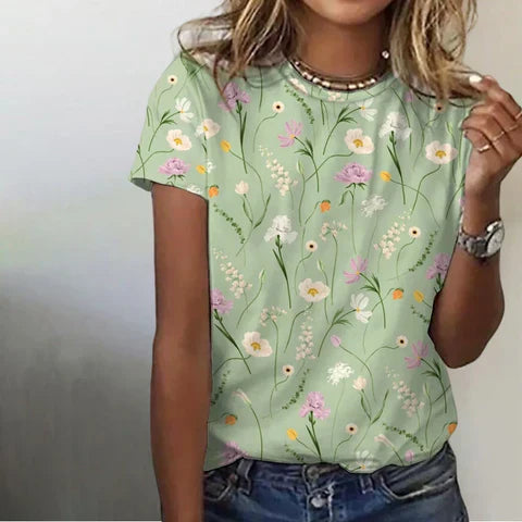 Gravilda - T-shirt with floral pattern