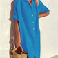 Nienke | Plain cotton shirt dress
