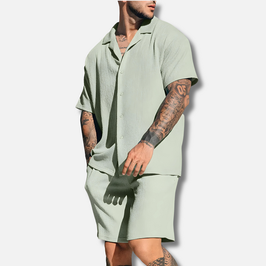 Thiago - Vintage Summer Set for Men [Shirt + Shorts]