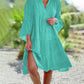 Stylish V-Neck Dress for Women with Flared Sleeves - Sorynea