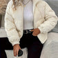 Letha - Ribbed puffer jacket with zip