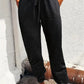 Lulu - Casual leopard print sweatpants with fixed bottom
