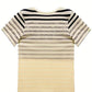 Striped Women's T-Shirt with Round Neck & Gradient – Melia