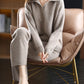 Corene - 2-piece set women's oversized tracksuit, sweater with polo collar and pants