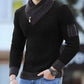 Lars Casual Sweater - Vintage Wool Sweater with High Collar