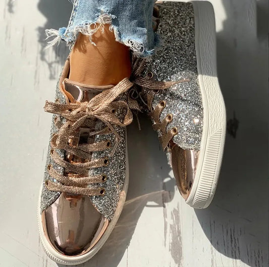 Aria - luxury casual glitter women's shoe