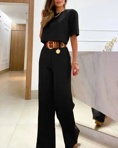 Sonia - elegant casual set [top + pants]