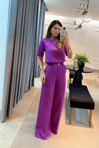 Sonia - elegant casual set [top + pants]