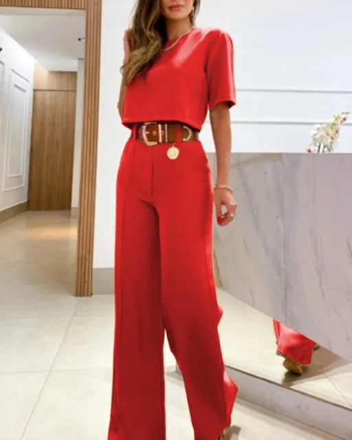 Sonia - elegant casual set [top + pants]