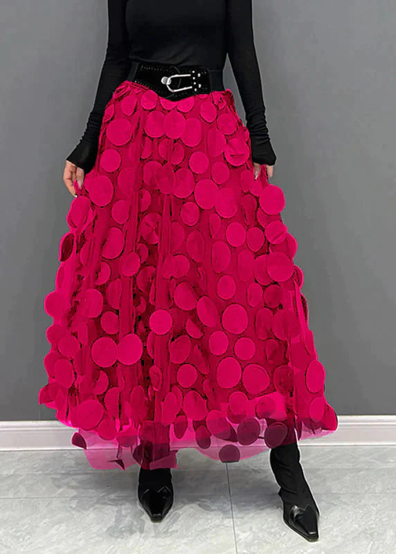 Violet - Elegant skirt with dots