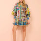 Willa - Comfortable mini dress with full sleeves