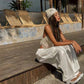 Kaat | Women's Knitted Hollow-Out Tassels Backless Tank Crop Top - Stylish & Trendy Summer Wear