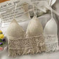 Kaat | Women's Knitted Hollow-Out Tassels Backless Tank Crop Top - Stylish & Trendy Summer Wear
