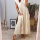 Coralyn - Simple Plain Pleated Dress