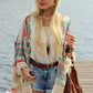 Marjorie - Loose cardigan with floral pattern