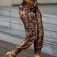 Wanda - Tight sweatpants with snakeskin print