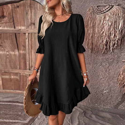 Annette - Women's Summer Dress with Ruffles