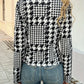 Margot - Open houndstooth coat
