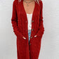 Anna - Long sleeve cardigan in a solid color