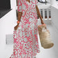 Hilda - Loose jersey with V-neck and print
